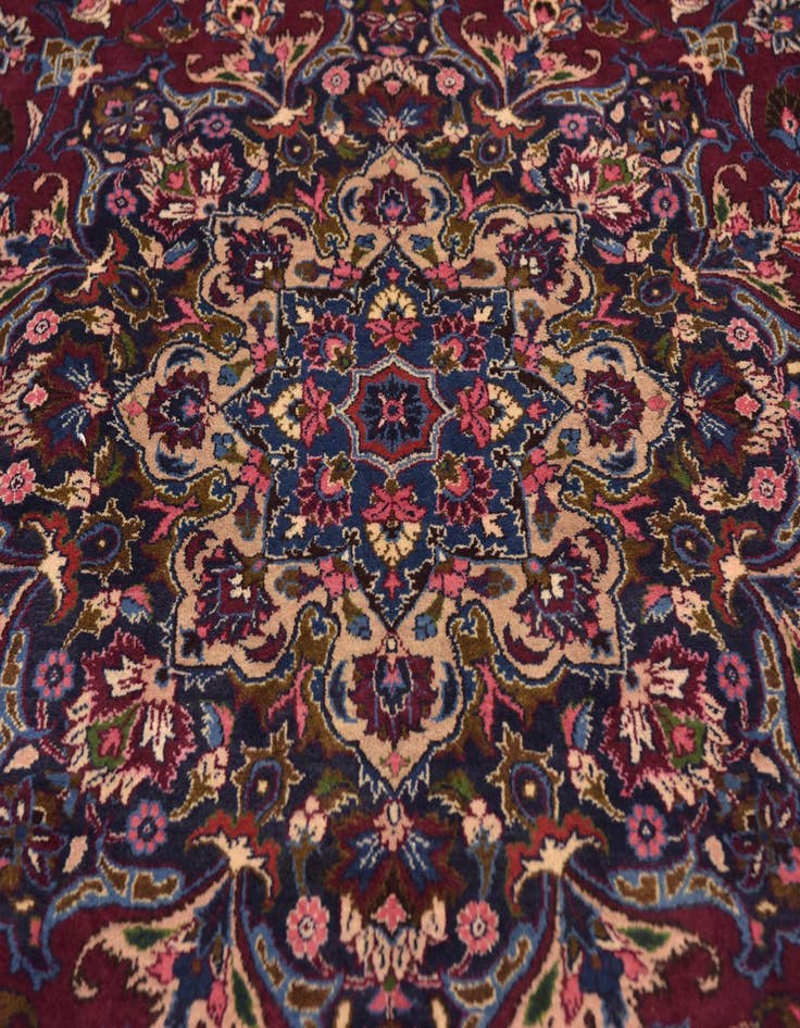 Detail image of 9' 10 x 12' 9 Hand Knotted Birjand Persian Wool Rug