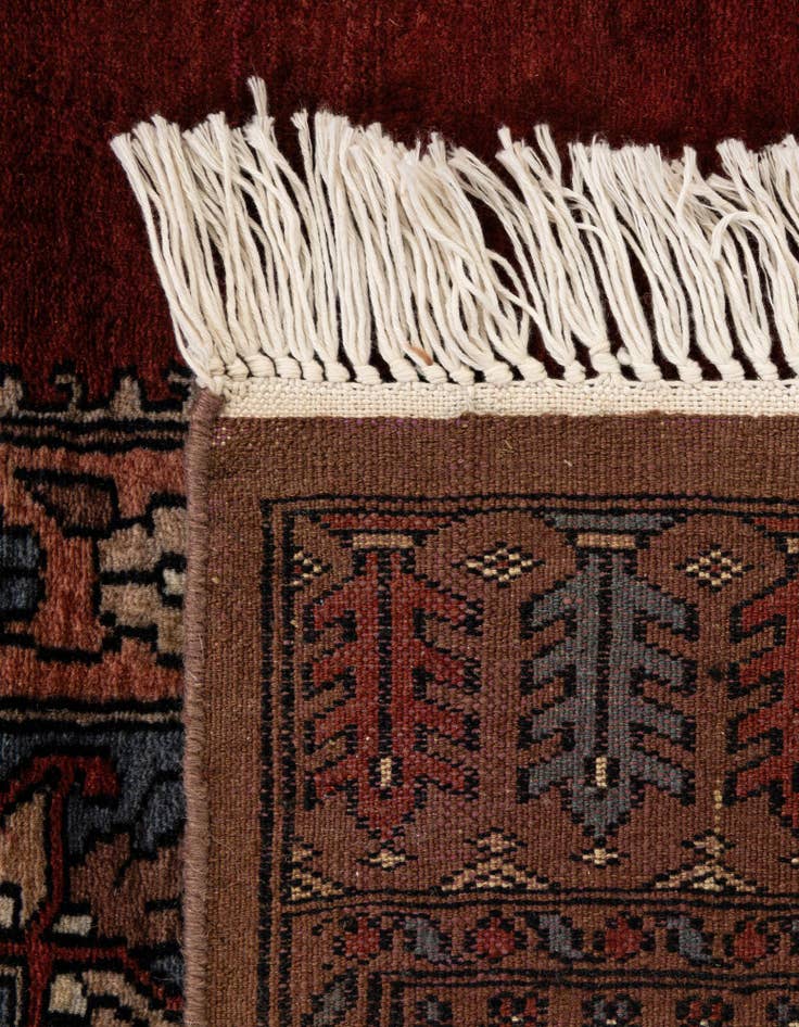 Detail image of  4' 1 x 6' 1  Hand Knotted Bokhara Oriental Wool Rug