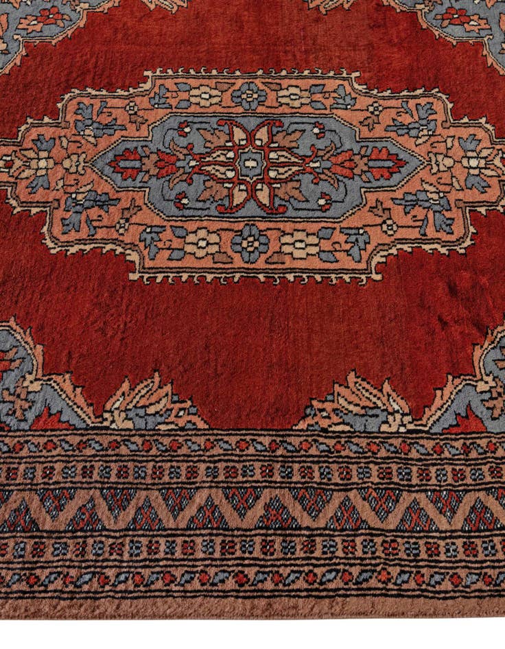 Detail image of  4' 1 x 6' 1  Hand Knotted Bokhara Oriental Wool Rug
