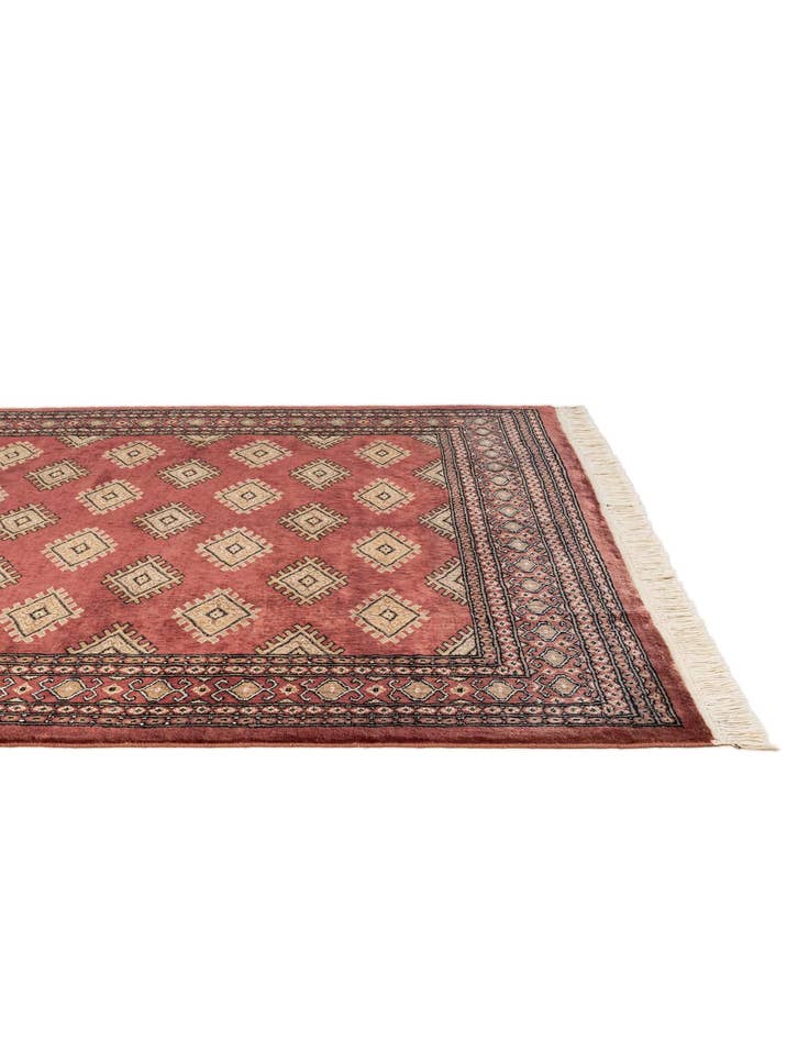 Detail image of  4' 7 x 6' 8  Hand Knotted Bokhara Oriental Rug