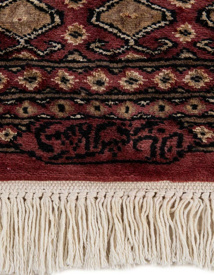 Detail image of  4' 7 x 6' 8  Hand Knotted Bokhara Oriental Rug