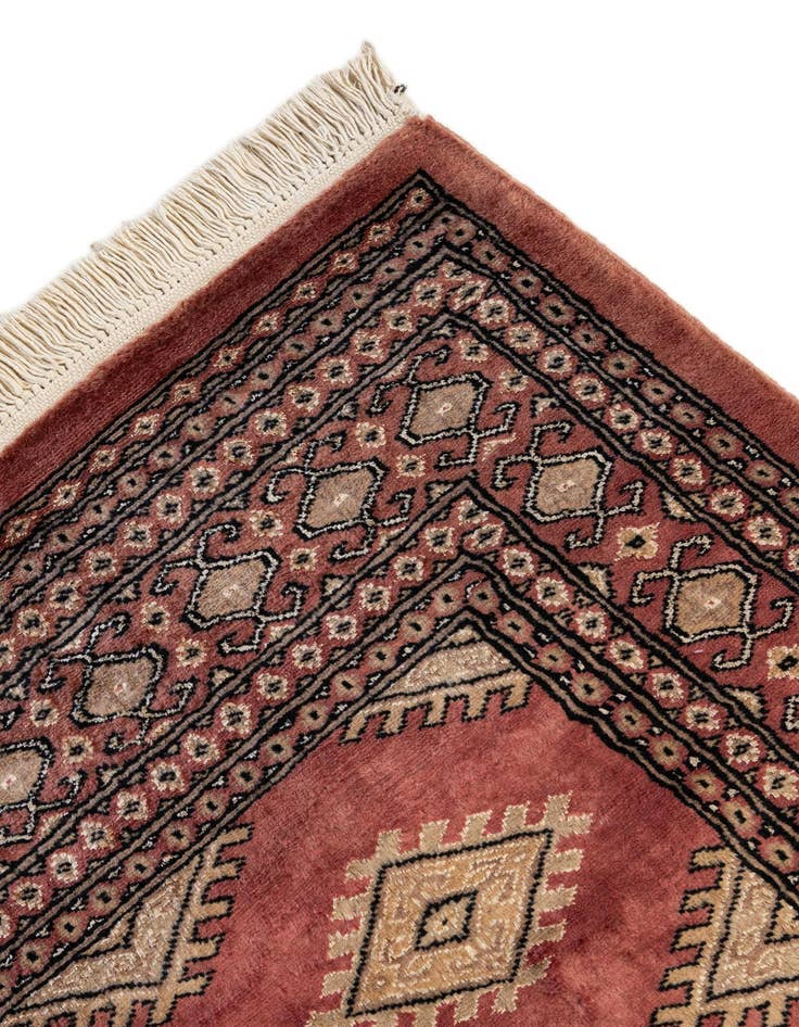 Detail image of  4' 7 x 6' 8  Hand Knotted Bokhara Oriental Rug