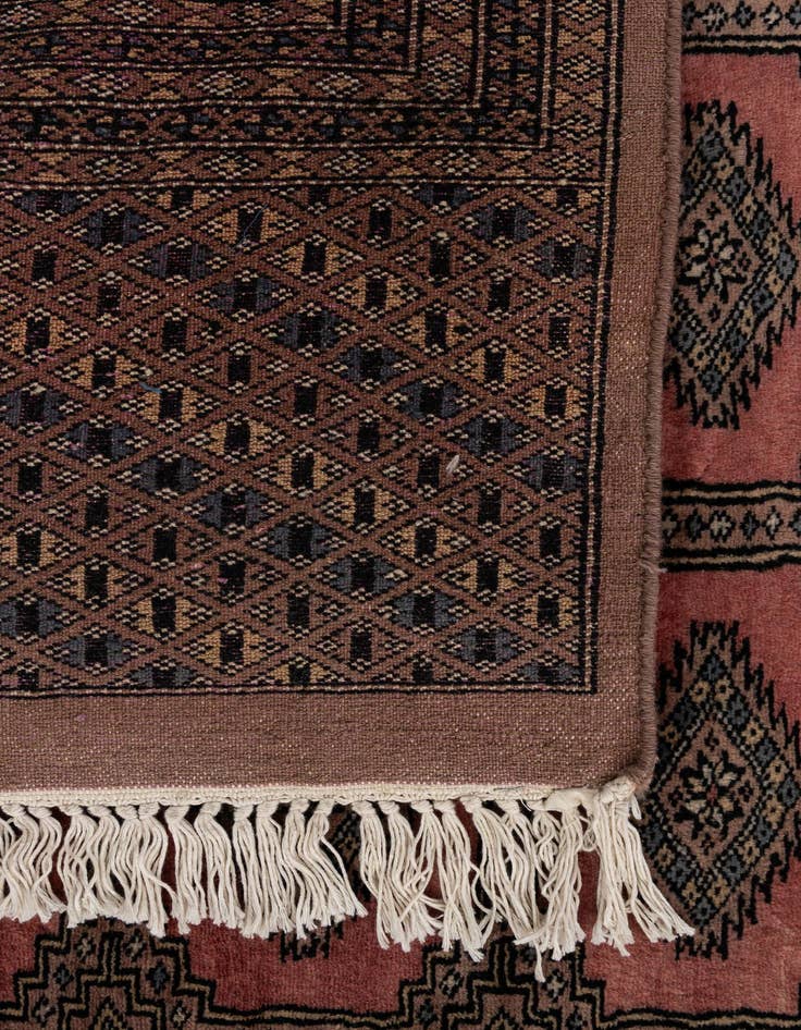 Detail image of  9' 2 x 11' 11  Hand Knotted Bokhara Oriental Wool Rug