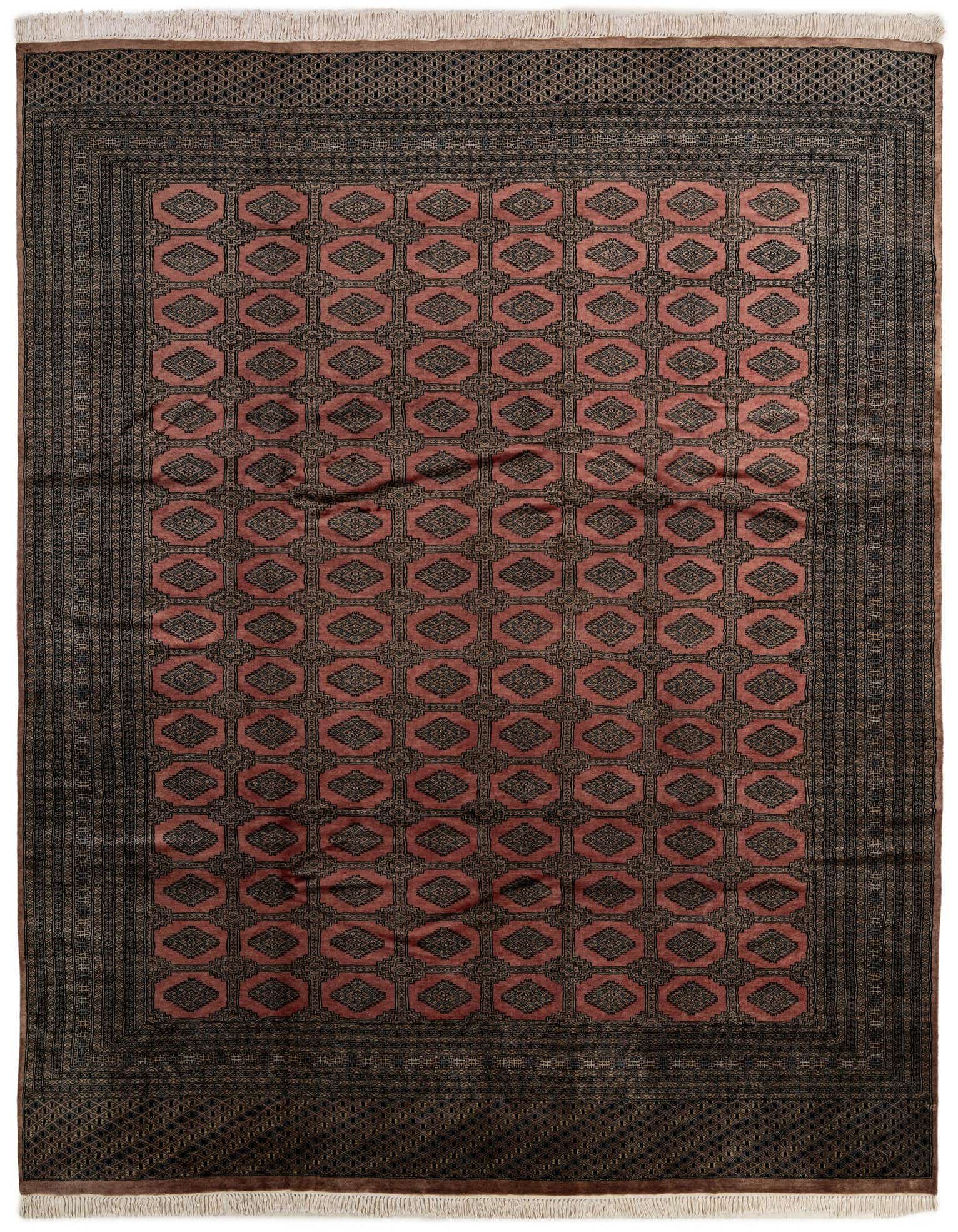 Primary image  9' 2 x 11' 11  Hand Knotted Bokhara Oriental Wool Rug