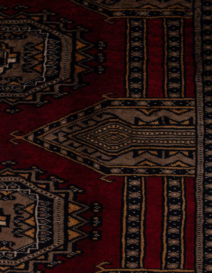 Detail image of  10' 2 x 14' 3  Hand Knotted Bokhara Oriental Wool Rug