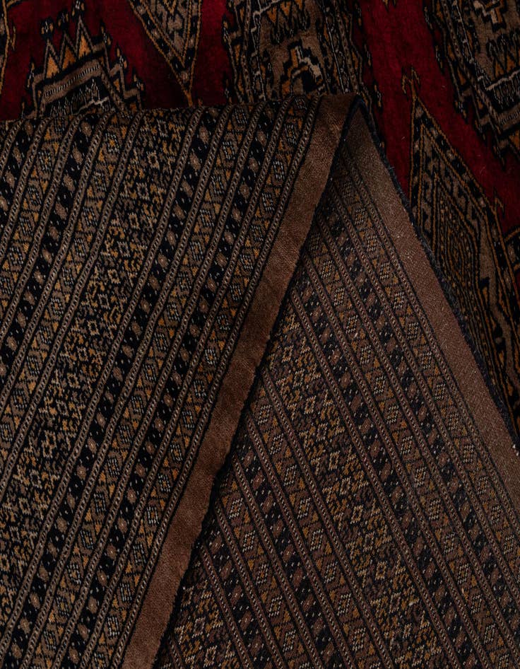 Detail image of  10' 2 x 14' 3  Hand Knotted Bokhara Oriental Wool Rug