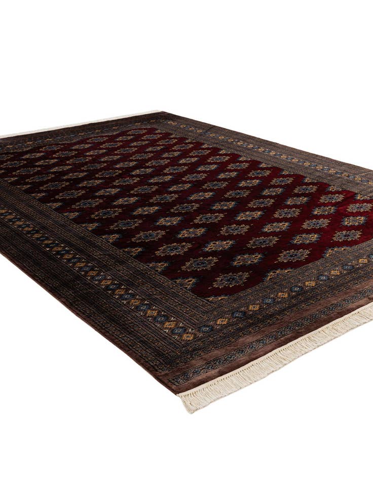 Detail image of  7' 2 x 10'  Hand Knotted Bokhara Oriental Wool Rug