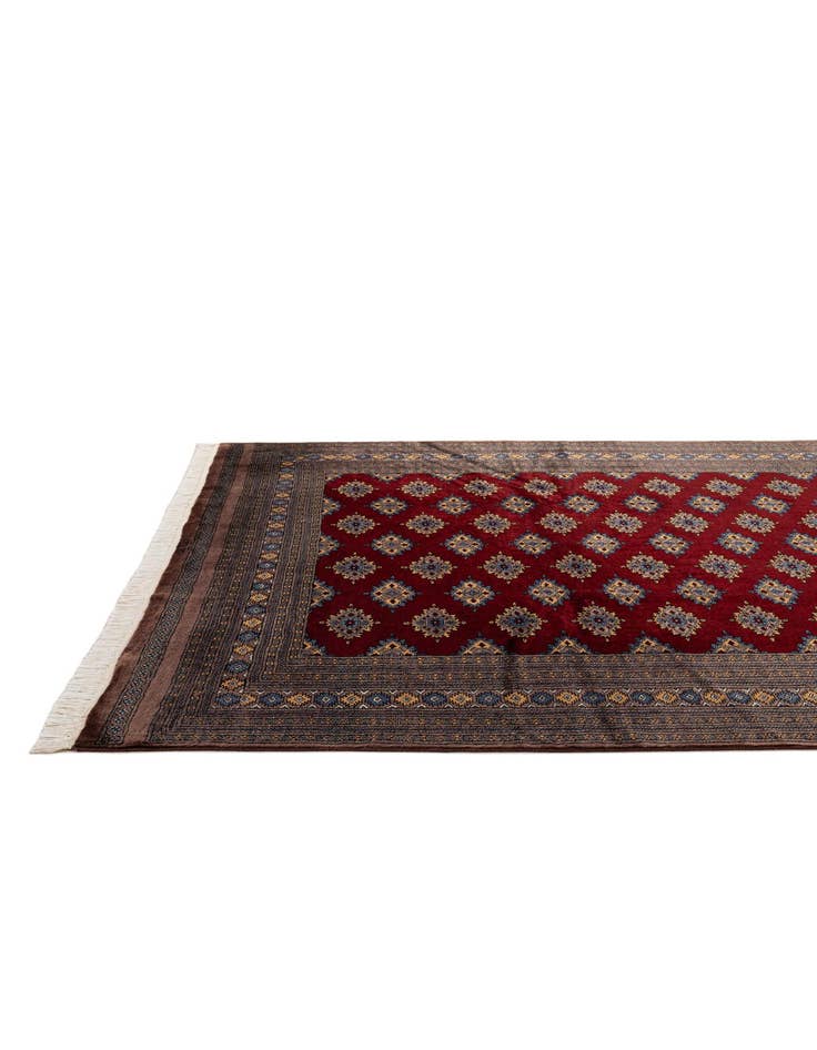 Detail image of  7' 2 x 10'  Hand Knotted Bokhara Oriental Wool Rug