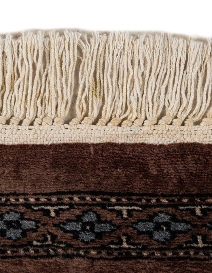 Detail image of  7' 2 x 10'  Hand Knotted Bokhara Oriental Wool Rug