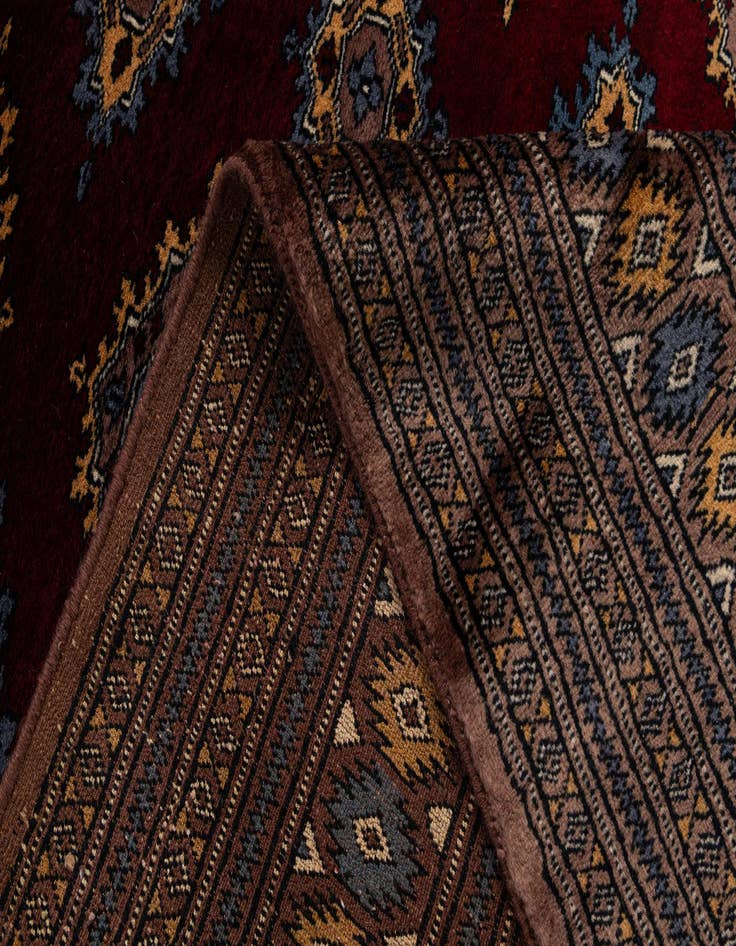 Detail image of  7' 2 x 10'  Hand Knotted Bokhara Oriental Wool Rug