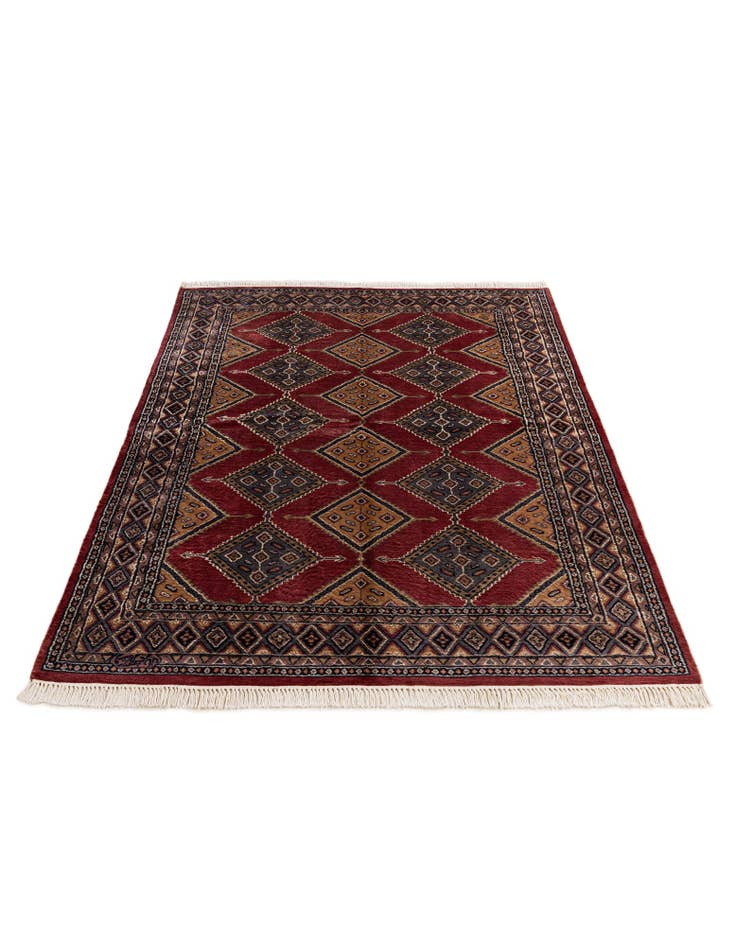 Detail image of  5' 2 x 7' 8  Hand Knotted Bokhara Oriental Rug