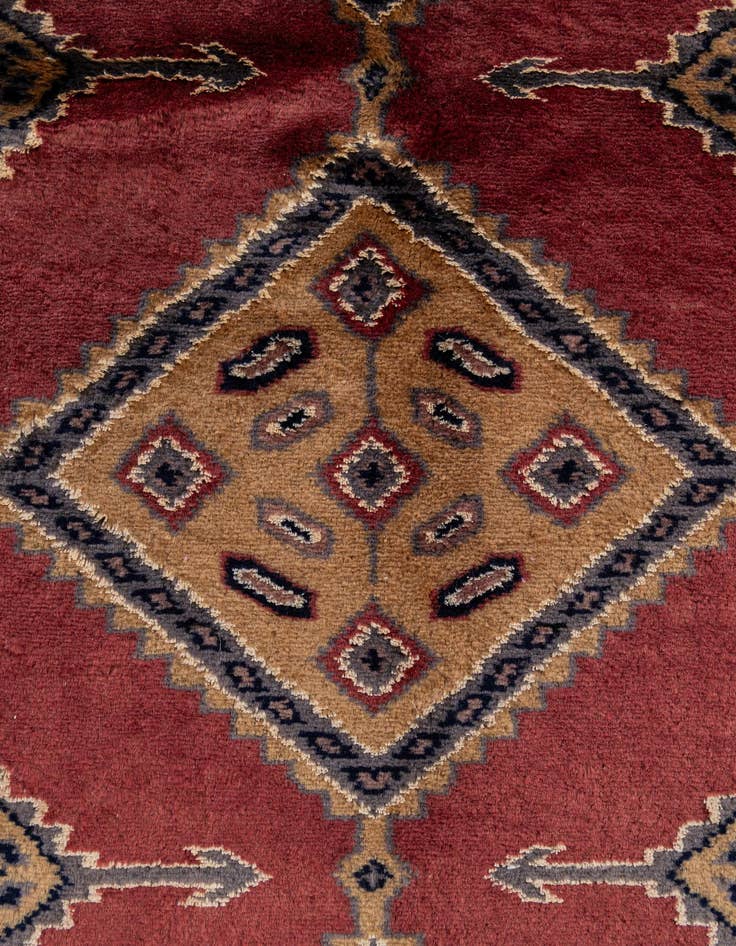 Detail image of  5' 2 x 7' 8  Hand Knotted Bokhara Oriental Rug