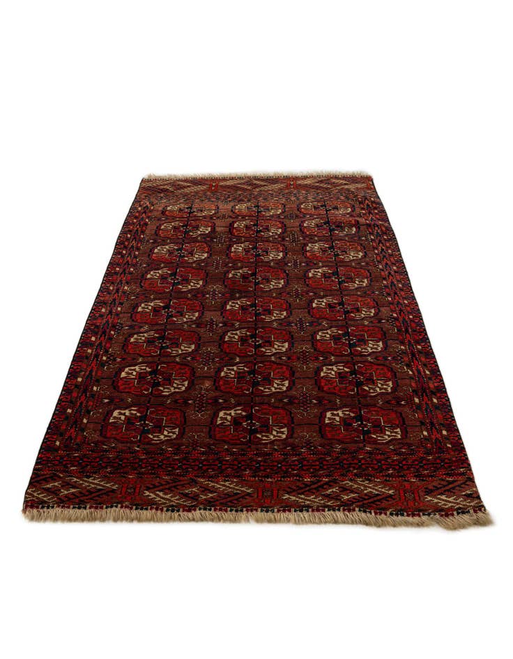 Detail image of  3' x 4' 9  Hand Knotted Bokhara Oriental Wool Rug