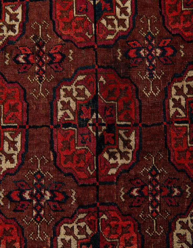 Detail image of  3' x 4' 9  Hand Knotted Bokhara Oriental Wool Rug