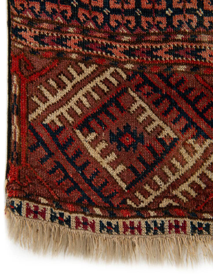 Detail image of  3' x 4' 9  Hand Knotted Bokhara Oriental Wool Rug