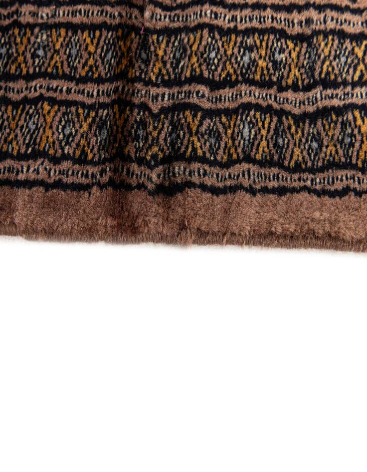 Detail image of  6' x 9' 11  Hand Knotted Bokhara Oriental Wool Rug