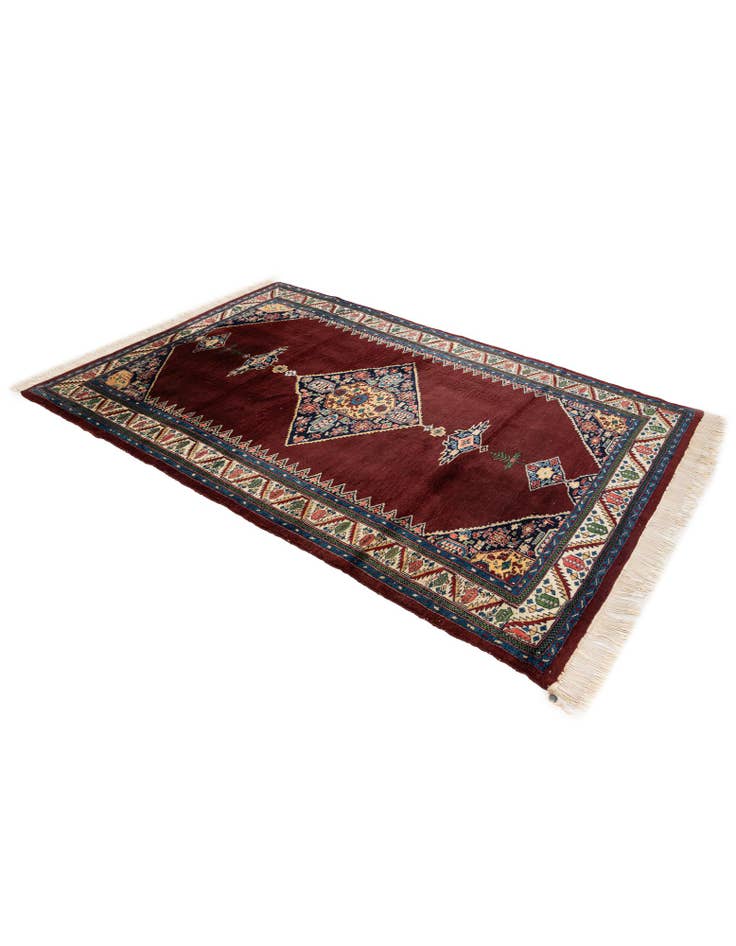 Detail image of  4' 3 x 6' 4  Hand Knotted Bokhara Oriental Wool Rug