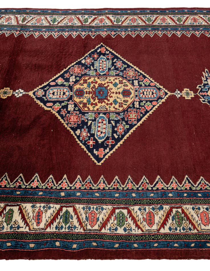 Detail image of  4' 3 x 6' 4  Hand Knotted Bokhara Oriental Wool Rug