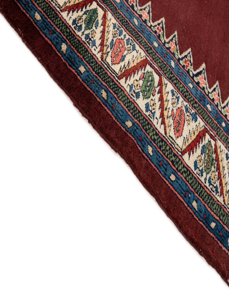 Detail image of  4' 3 x 6' 4  Hand Knotted Bokhara Oriental Wool Rug