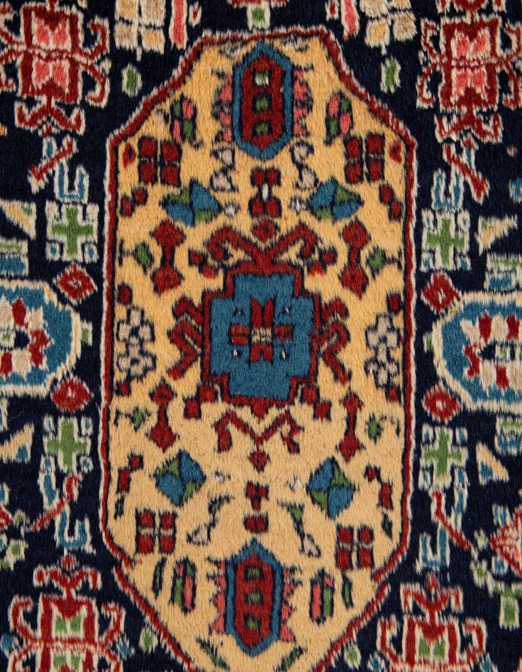 Detail image of  4' 3 x 6' 4  Hand Knotted Bokhara Oriental Wool Rug