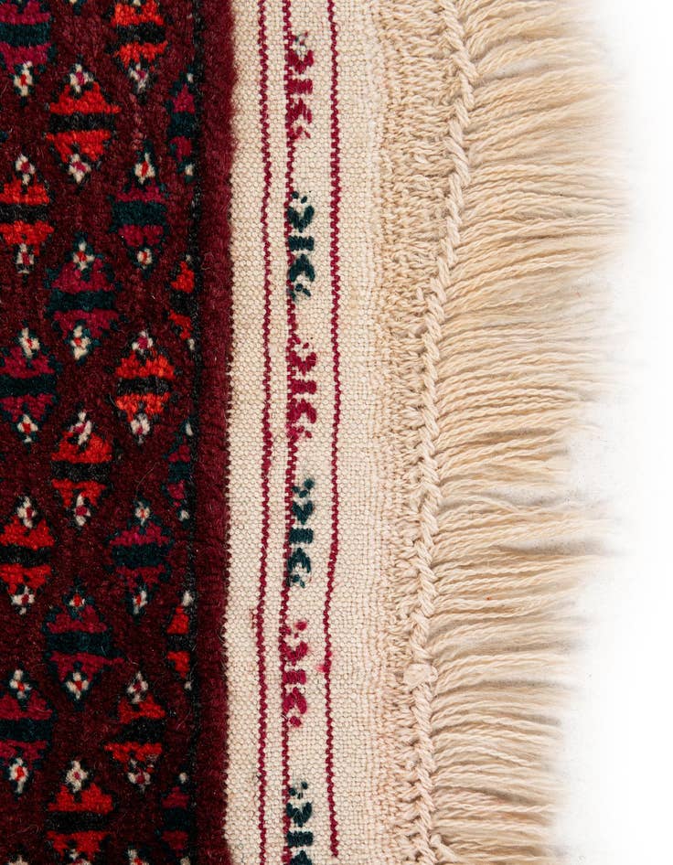 Detail image of  4' 2 x 6' 7  Hand Knotted Bokhara Oriental Wool Rug