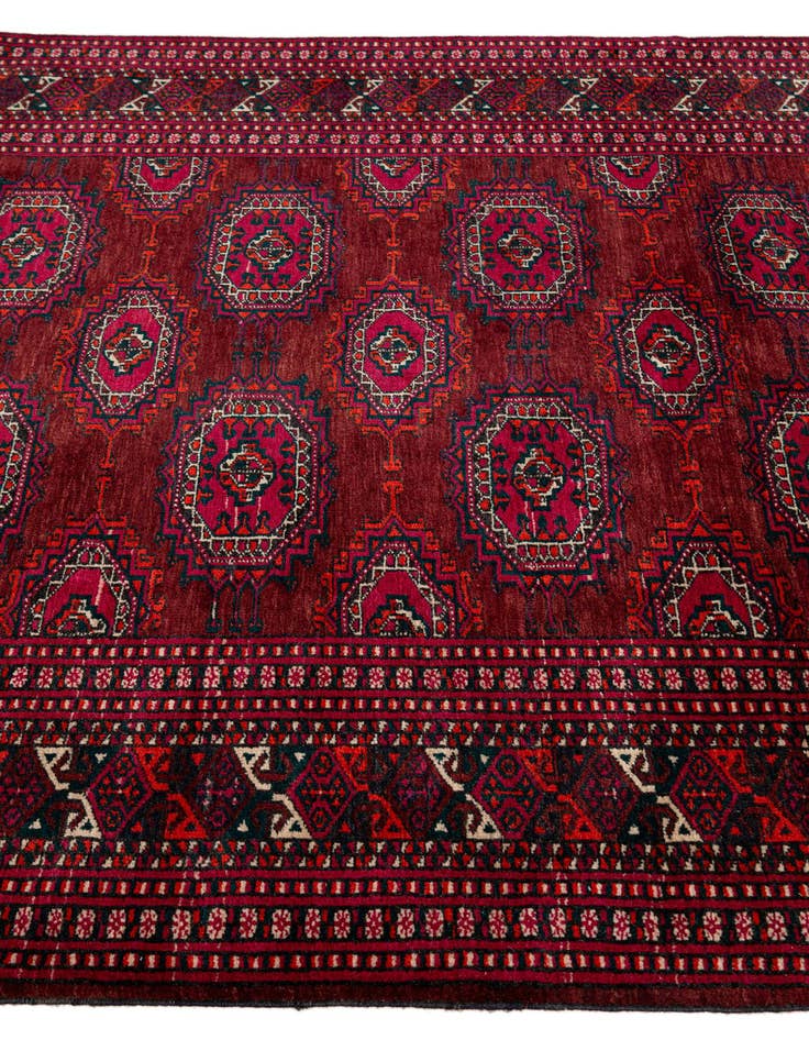 Detail image of  4' 2 x 6' 7  Hand Knotted Bokhara Oriental Wool Rug