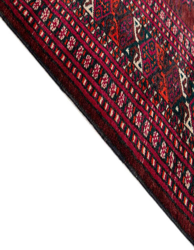 Detail image of  4' 2 x 6' 7  Hand Knotted Bokhara Oriental Wool Rug