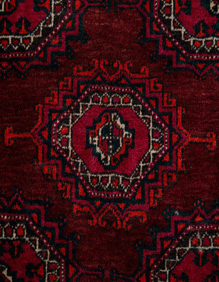 Detail image of  4' 2 x 6' 7  Hand Knotted Bokhara Oriental Wool Rug