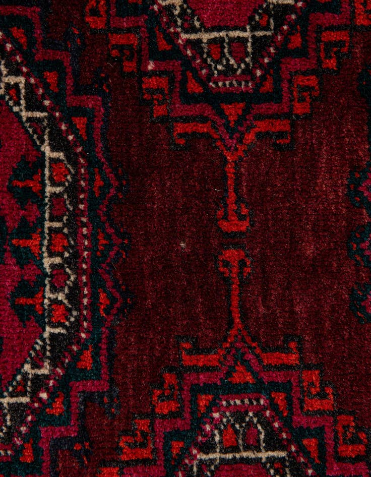 Detail image of  4' 2 x 6' 7  Hand Knotted Bokhara Oriental Wool Rug