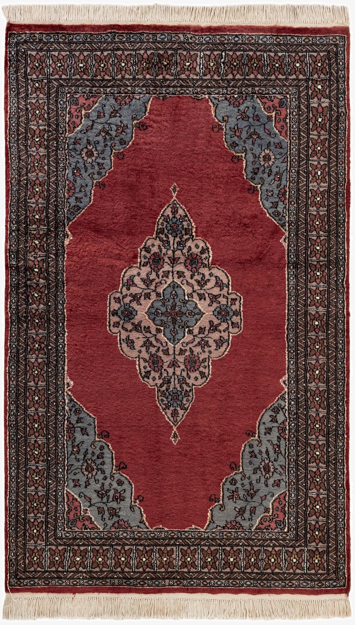  4' x 6' 7  Hand Knotted Bokhara Oriental Rug