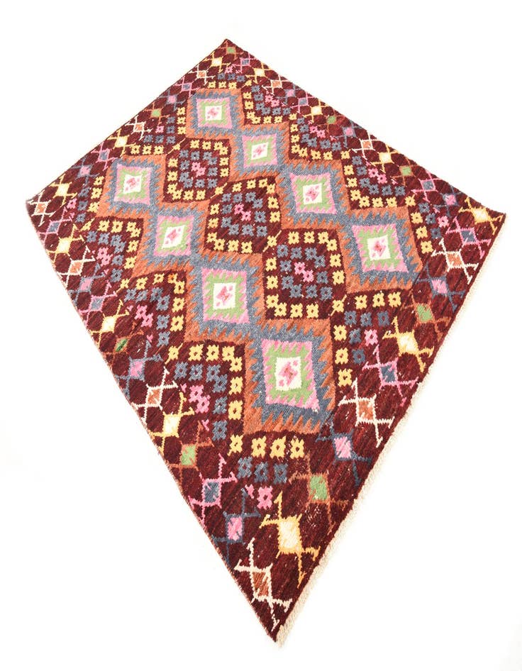 Detail image of  5' 8 x 7' 6  Hand Knotted Darya Wool Rug