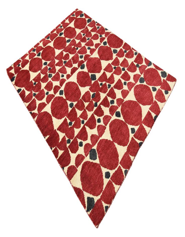 Detail image of  5' x 6' 9  Hand Knotted Darya Wool Rug