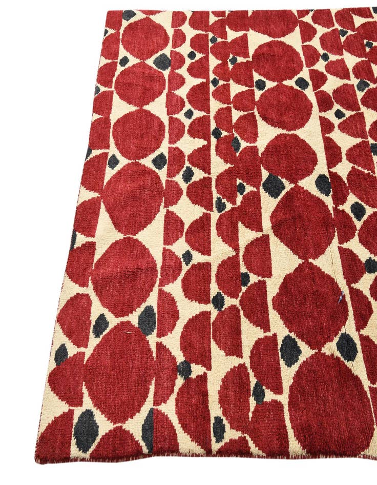 Detail image of  5' x 6' 9  Hand Knotted Darya Wool Rug