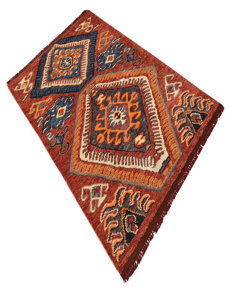 Detail image of  4' x 6' 5  Hand Knotted Darya Wool Rug