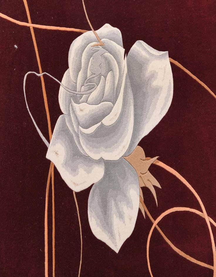 Detail image of  6' 8 x 9' 11  Hand Knotted Darya Wool Rug