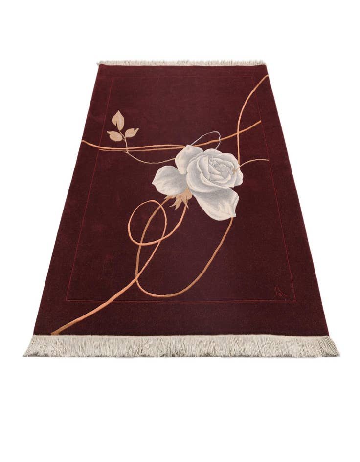 Detail image of  5' x 6' 8  Hand Knotted Darya Wool Rug