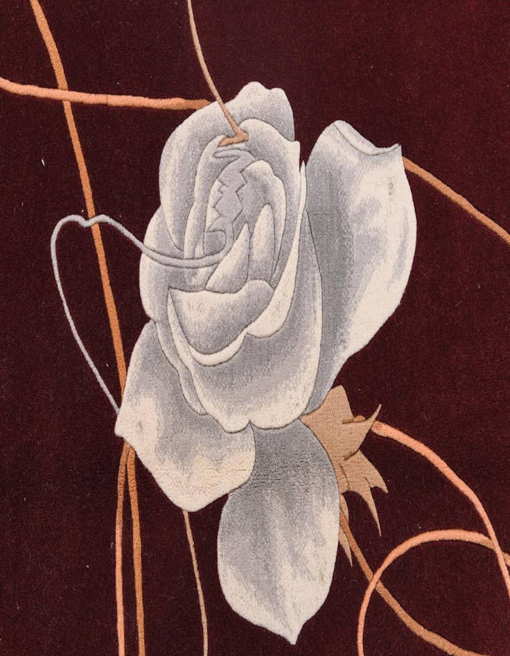 Detail image of  4' x 5' 11  Hand Knotted Darya Wool Rug