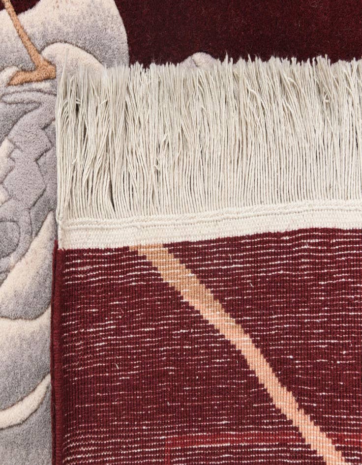 Detail image of  4' x 5' 11  Hand Knotted Darya Wool Rug