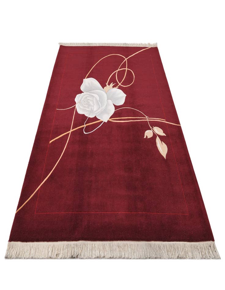 Detail image of  5' 8 x 8'  Hand Knotted Darya Rug