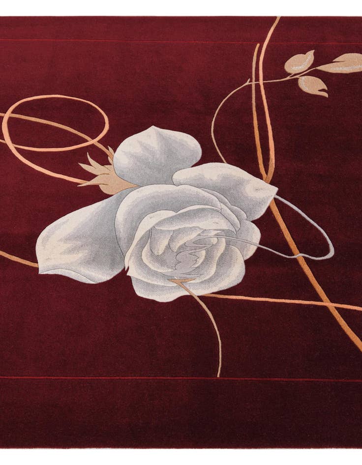 Detail image of  5' 8 x 8'  Hand Knotted Darya Rug