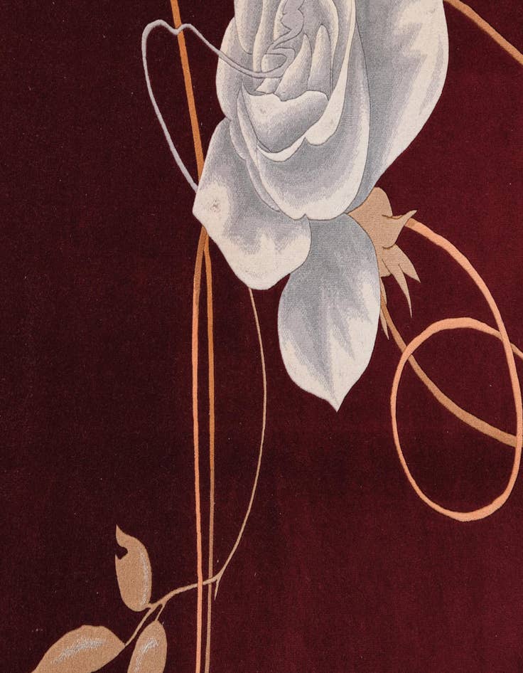 Detail image of  5' 8 x 8'  Hand Knotted Darya Rug