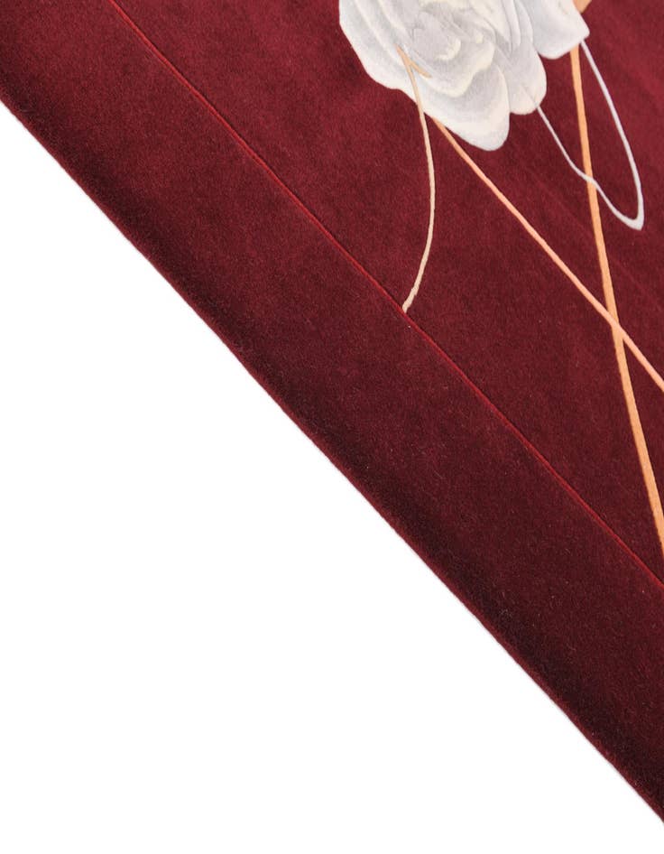 Detail image of  5' 7 x 7' 11  Hand Knotted Darya Wool Rug