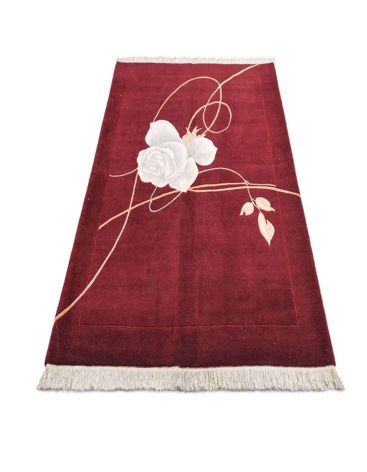 Detail image of  5' x 6' 8  Hand Knotted Darya Wool Rug