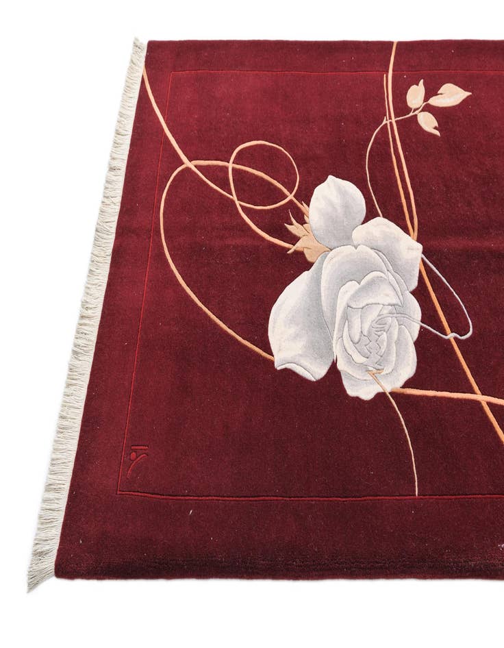 Detail image of  5' x 6' 8  Hand Knotted Darya Wool Rug