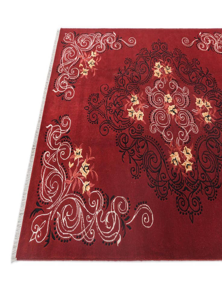 Detail image of  5' 7 x 8' 4  Hand Knotted Darya Wool Rug