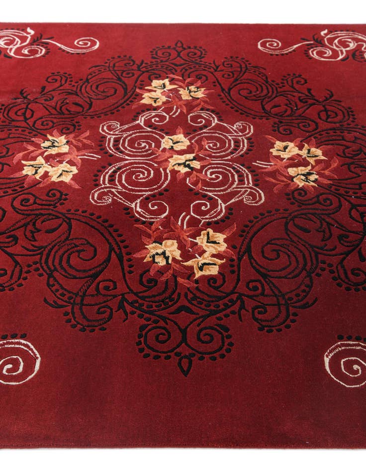 Detail image of  5' 7 x 8' 4  Hand Knotted Darya Wool Rug