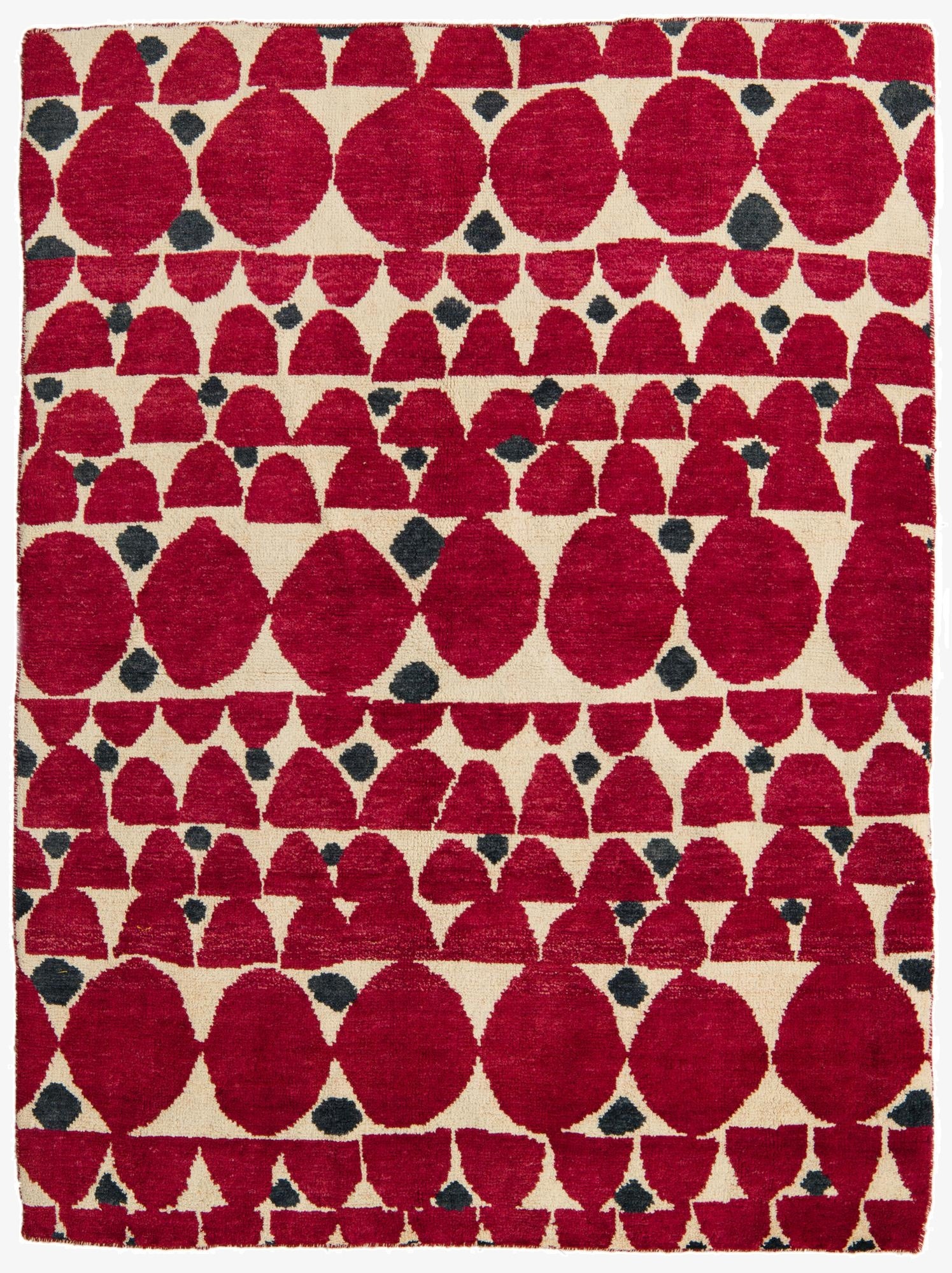  5' x 6' 9  Hand Knotted Darya Wool Rug