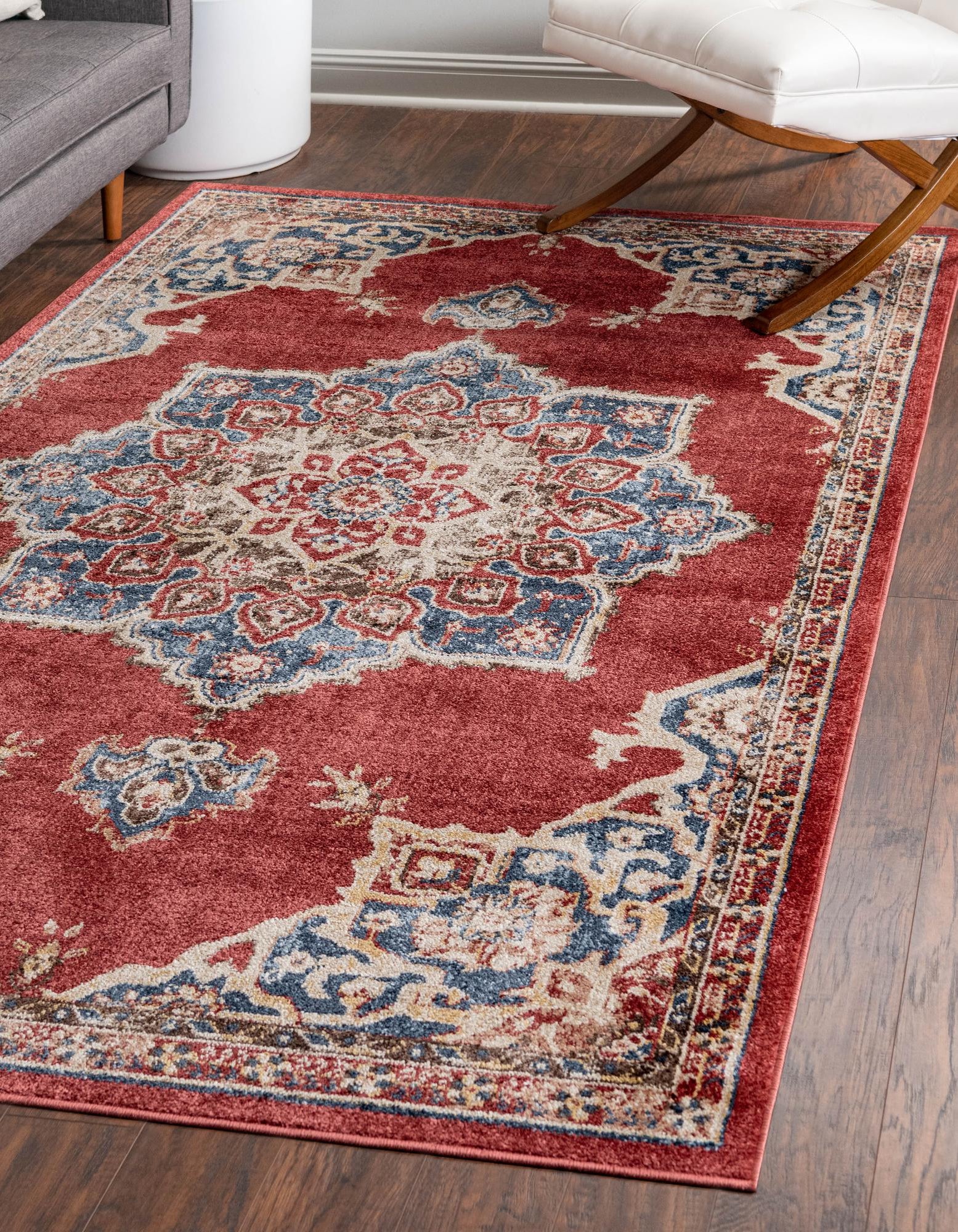 Burgundy 7' x 10' Eden Rug | Rugs.com