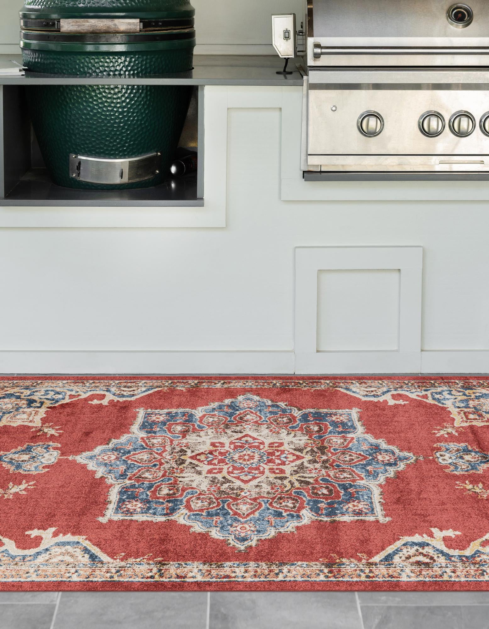 Burgundy 7' x 10' Eden Rug | Rugs.com