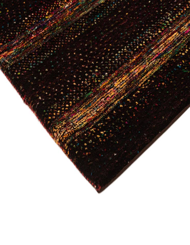 Detail image of  5' 1 x 6' 10  Hand Knotted Gabbeh Oriental Wool Rug